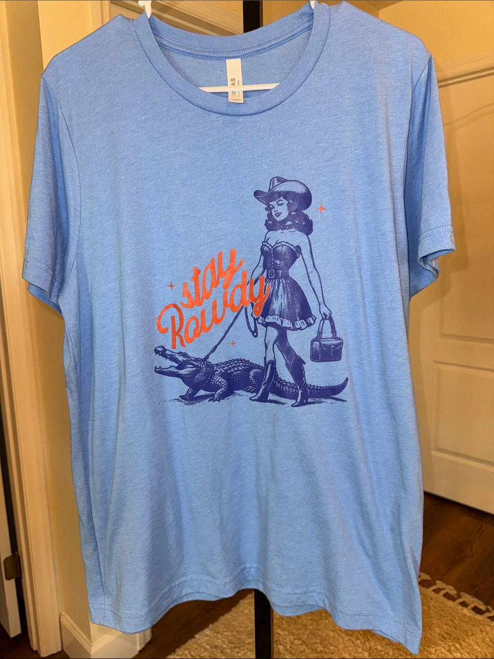 Stay Rowdy Cowgirl Alligator T-Shirt - Size L